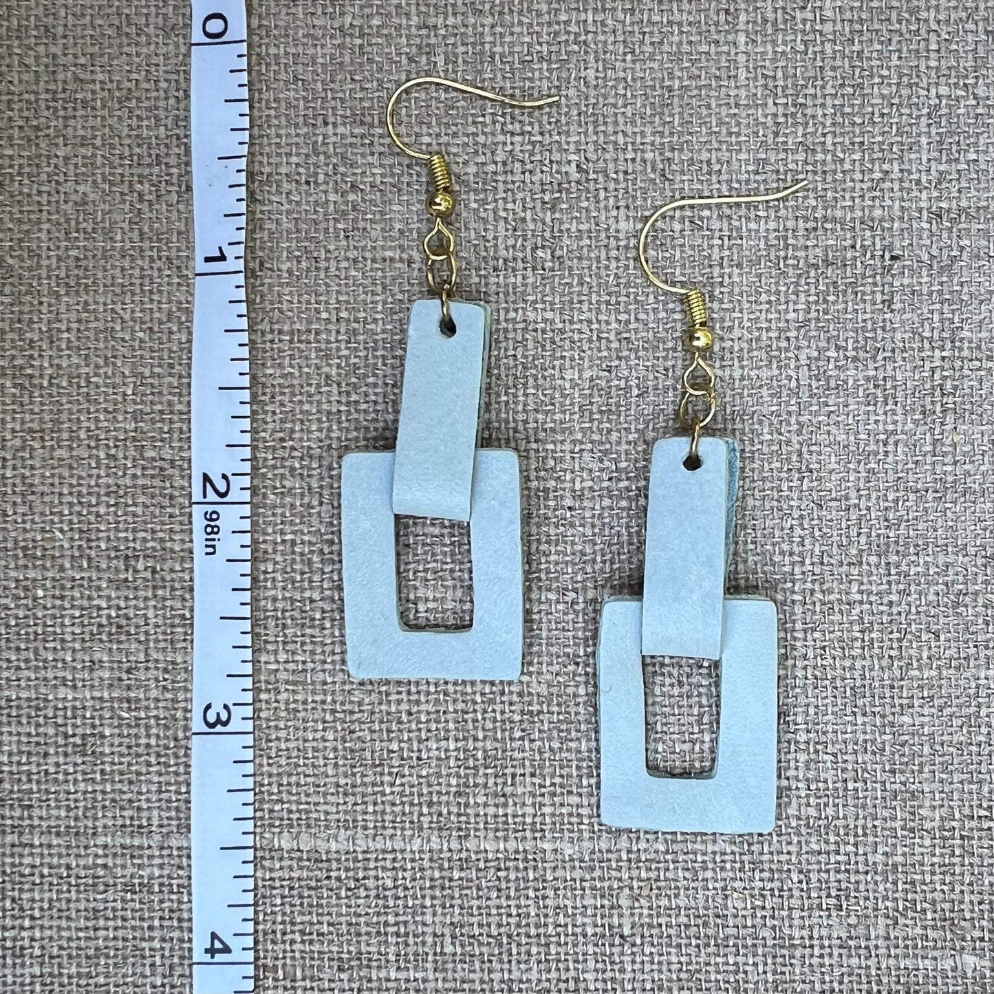Reclaimed Leather Earrings (More Colors Available)
