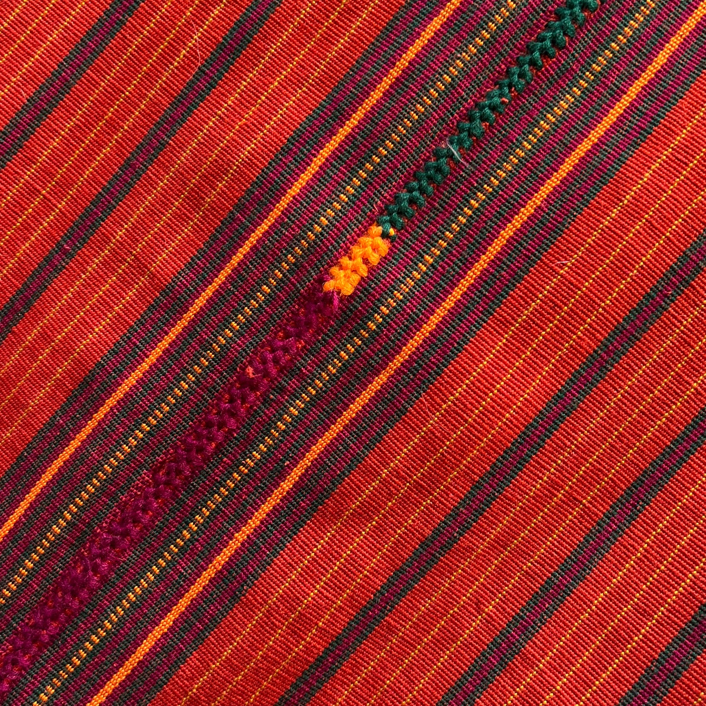 Handwoven Striped Cotton Blanket