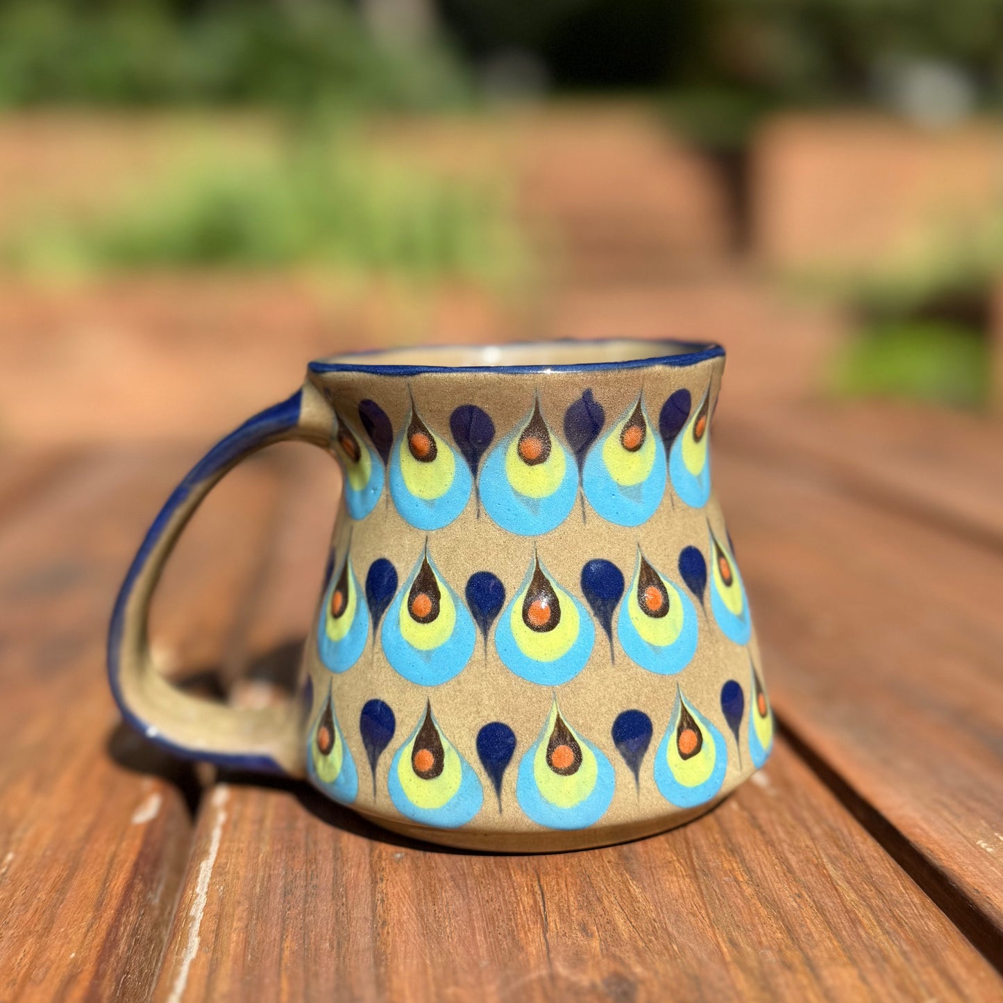 Palopo Jarro Mug (Green Blue Brown) - 14 oz