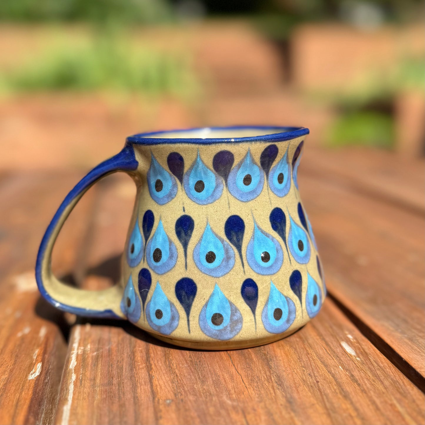 Palopo Jarro Mug (Blue Blue Brown) - 14 oz