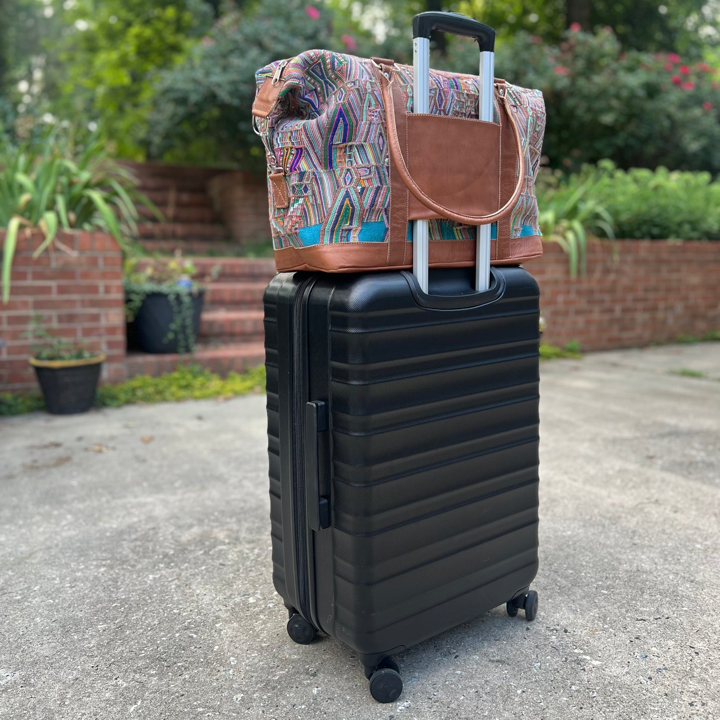 Huipil Mini-Weekender - Handwoven Travel Bag