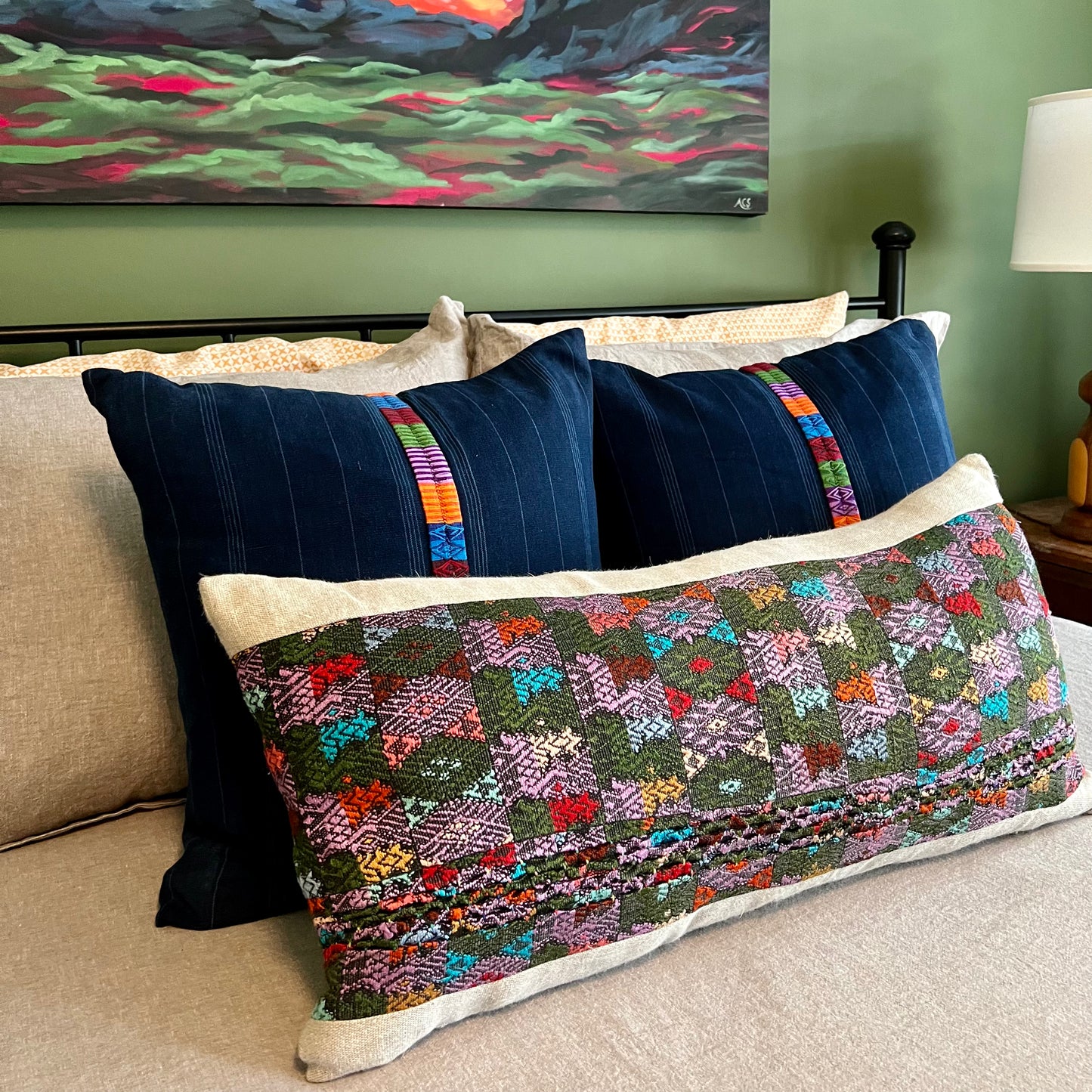 Huipil & Hemp Pillow