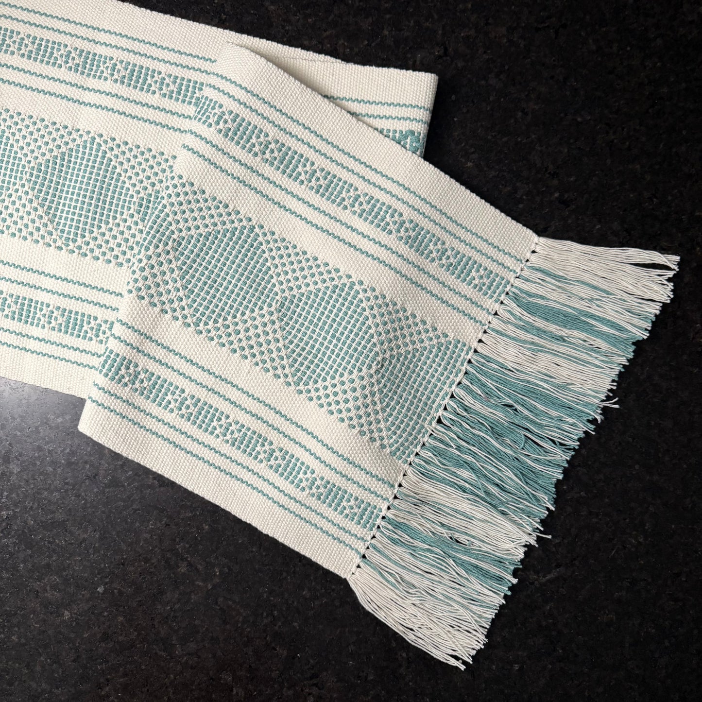 Handwoven Cotton Table Runner - Made in Oaxaca, Mexico