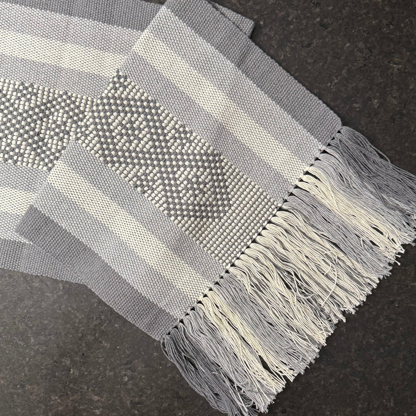Handwoven Cotton Table Runner - Made in Oaxaca, Mexico