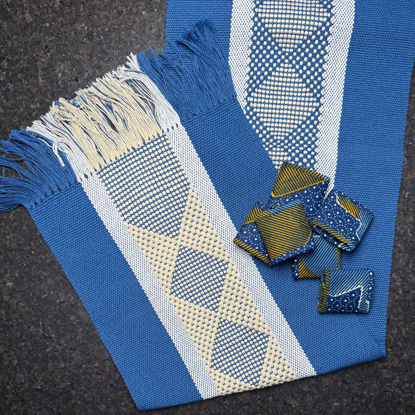 Handwoven Cotton Table Runner - Made in Oaxaca, Mexico