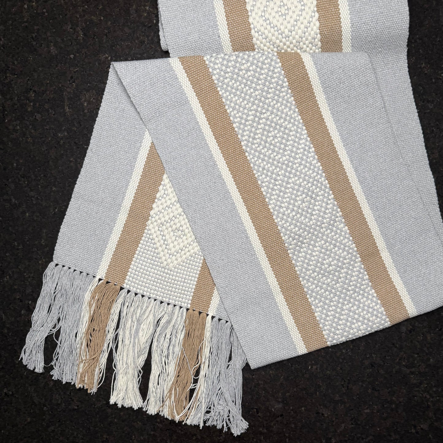 Handwoven Cotton Table Runner made in Oaxaca Mexico