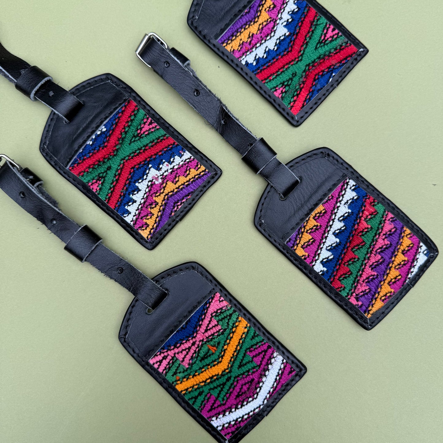 Colorful Huipil Luggage Tag