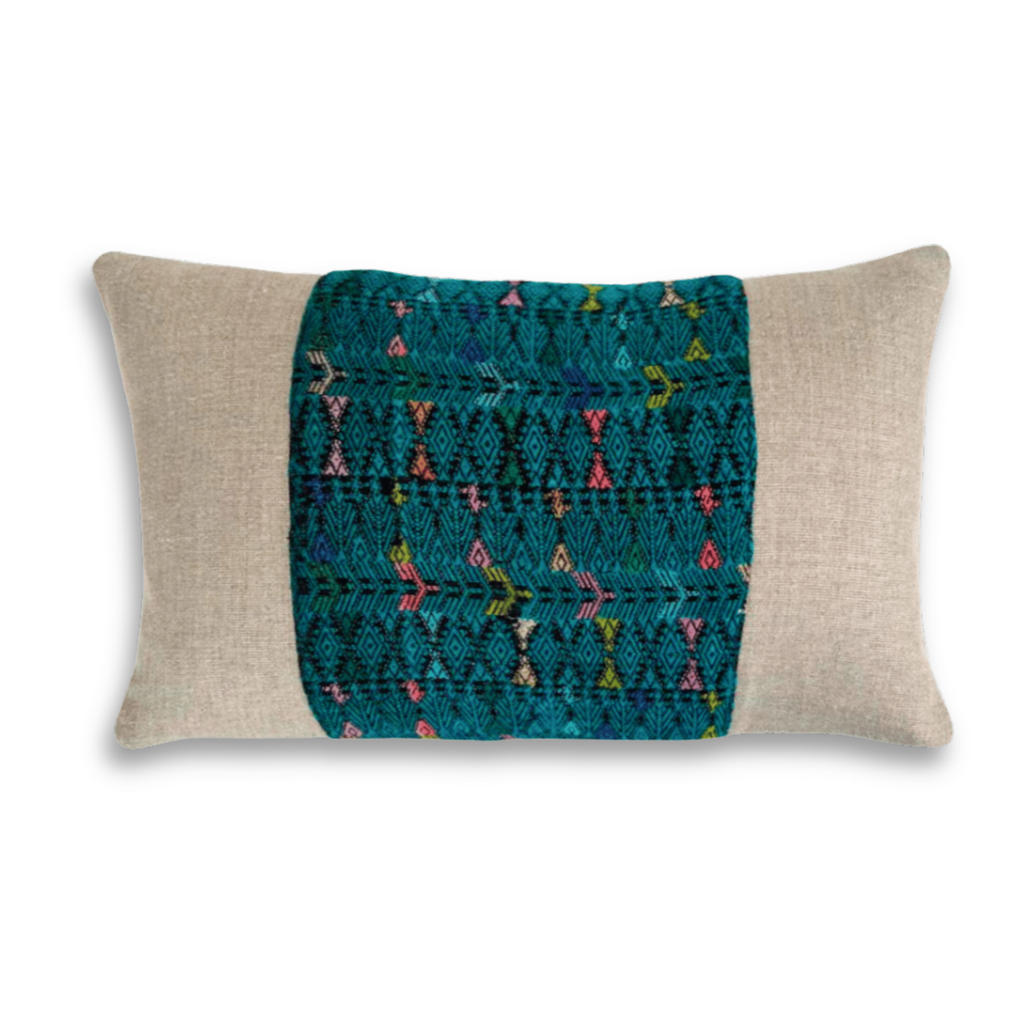 Huipil & Hemp Throw Pillow Cover