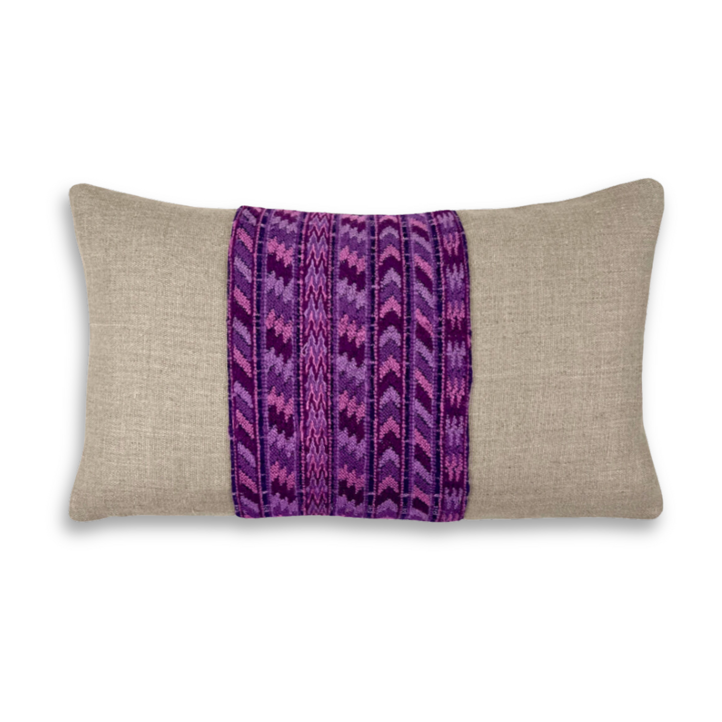 Huipil & Hemp Throw Pillow Cover