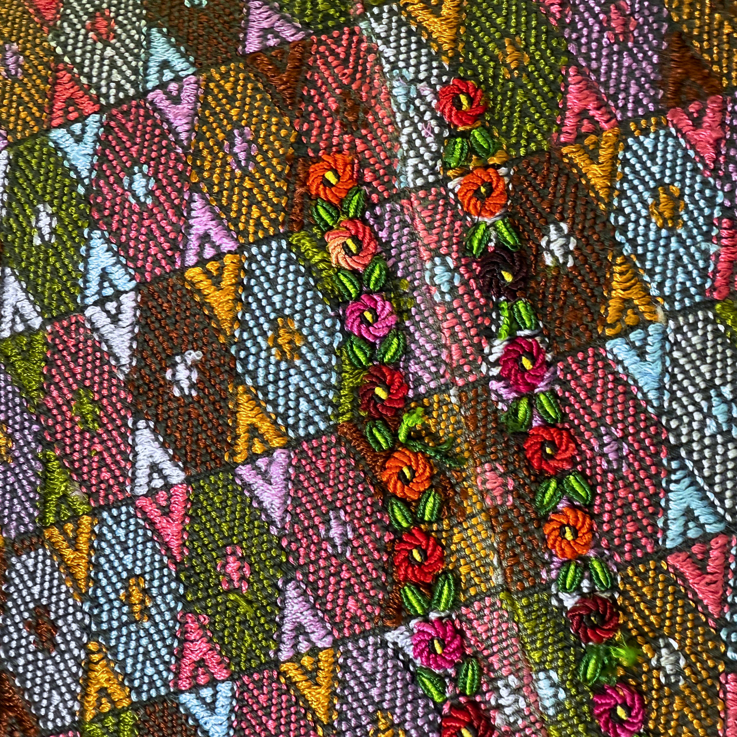 Huipil & Hemp Throw Pillow Cover