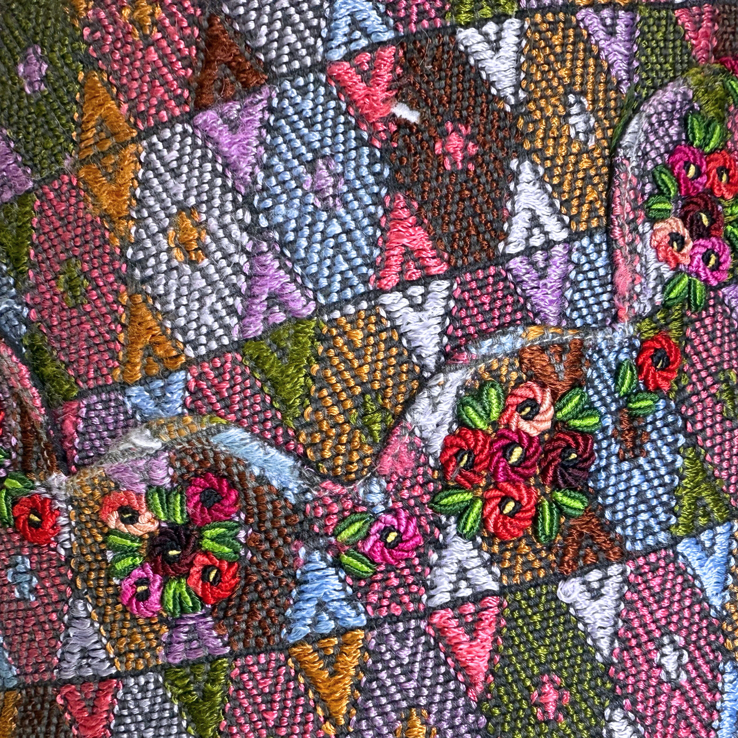 Huipil & Hemp Throw Pillow Cover