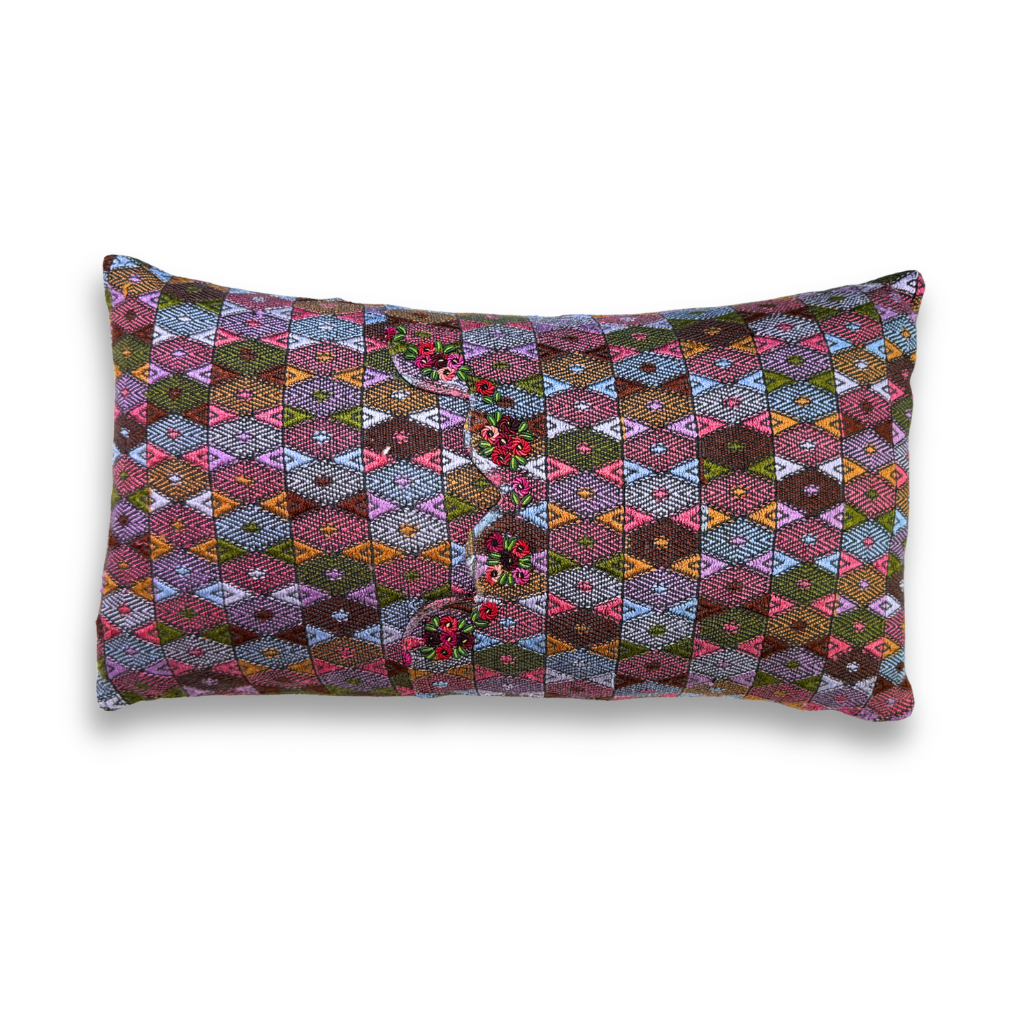 Huipil & Hemp Throw Pillow Cover
