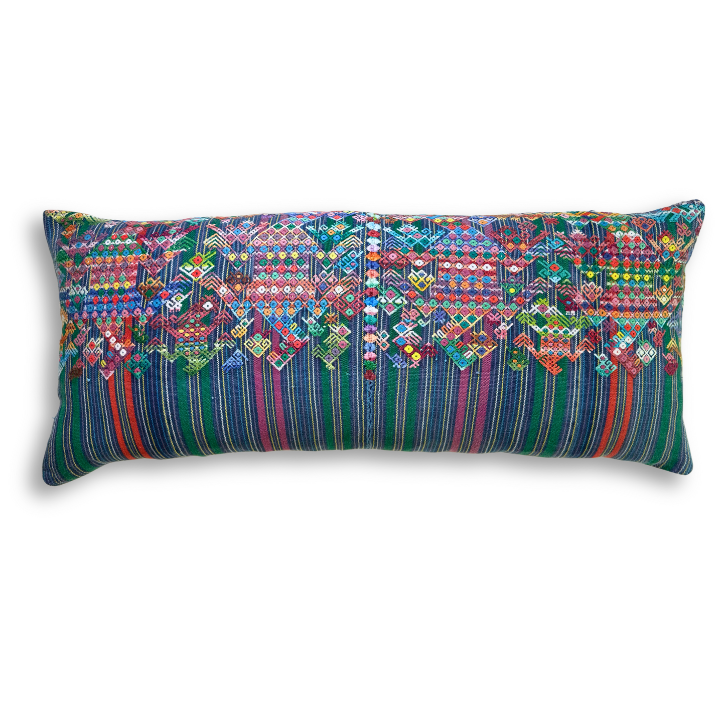 Huipil & Hemp Throw Pillow Cover