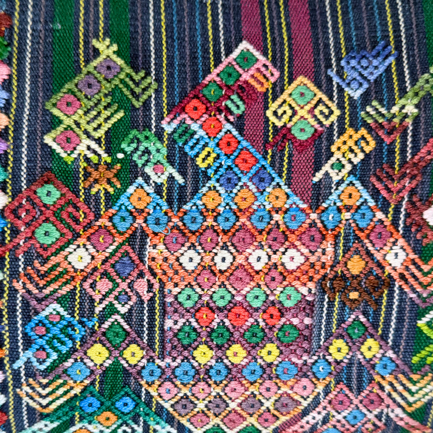 Huipil & Hemp Throw Pillow Cover