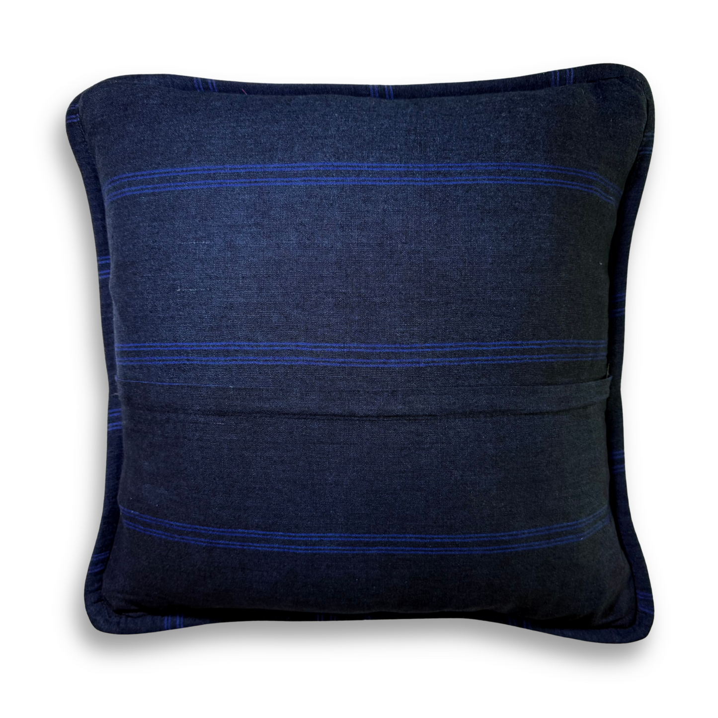 Embroidered Huipil & Handwoven Corte Throw Pillow Cover