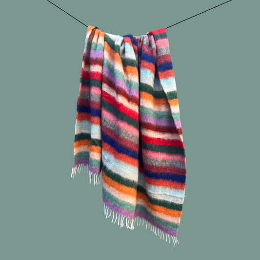 Heirloom Wool Momo Blanket | Cozy, Hot Spring-Felted Throw Handcrafted by Mayan Artisans