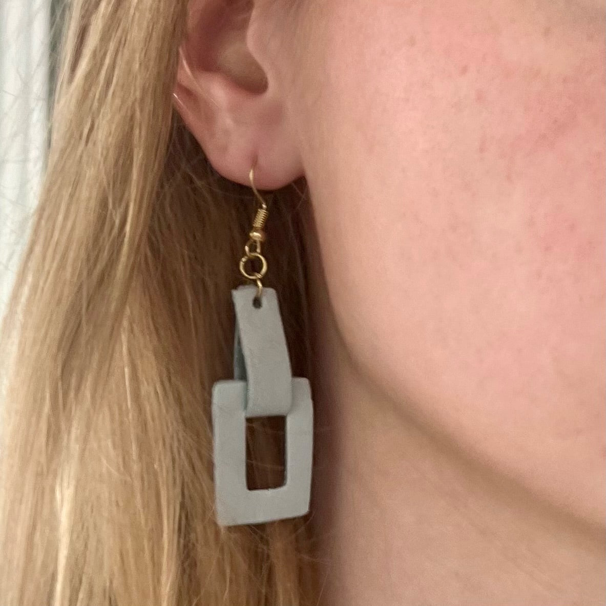 Reclaimed Leather Earrings (More Colors Available)