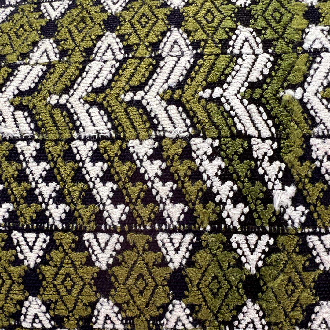 Huipil & Hemp Pillow - Intertwined