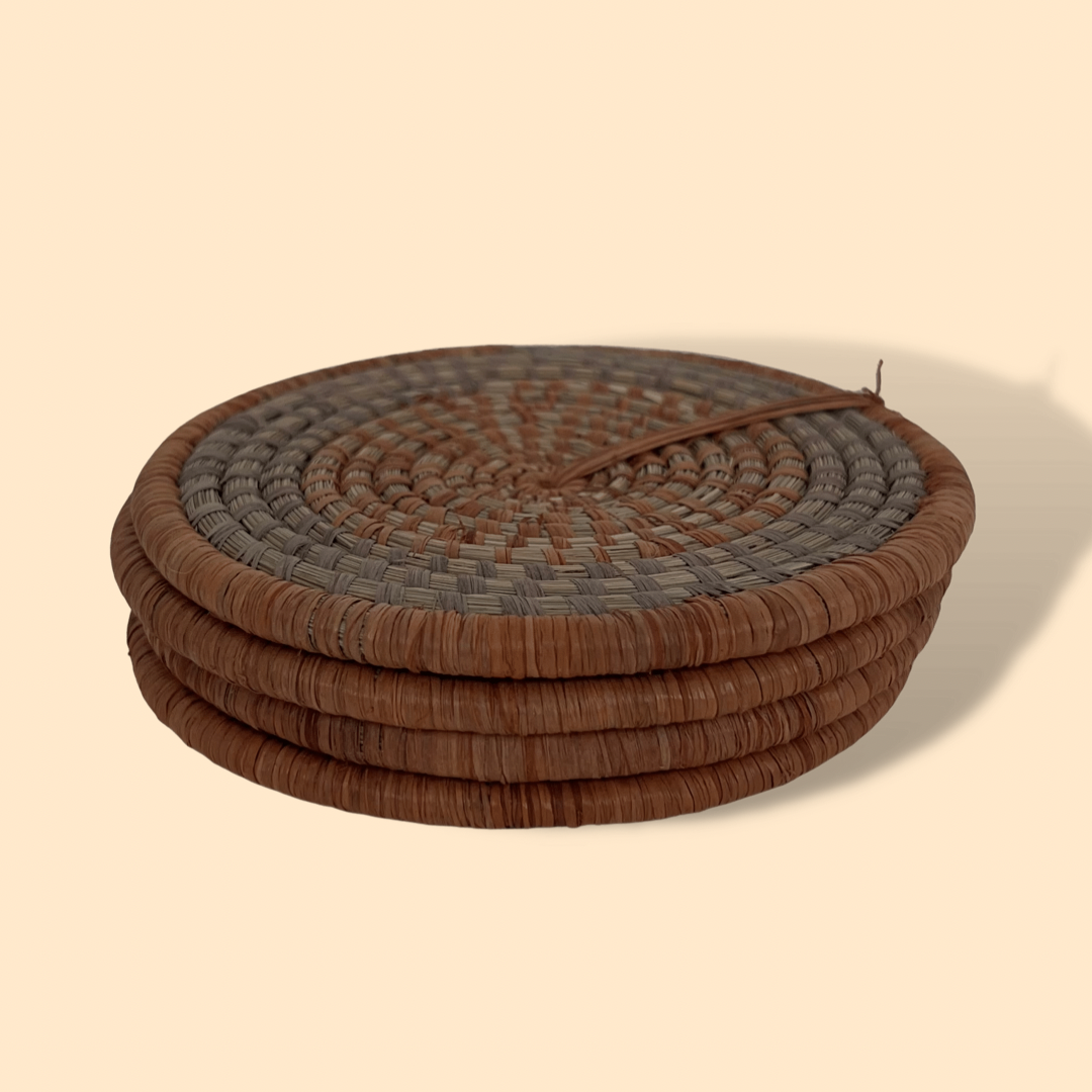 Woven Grass Coasters - Intertwined