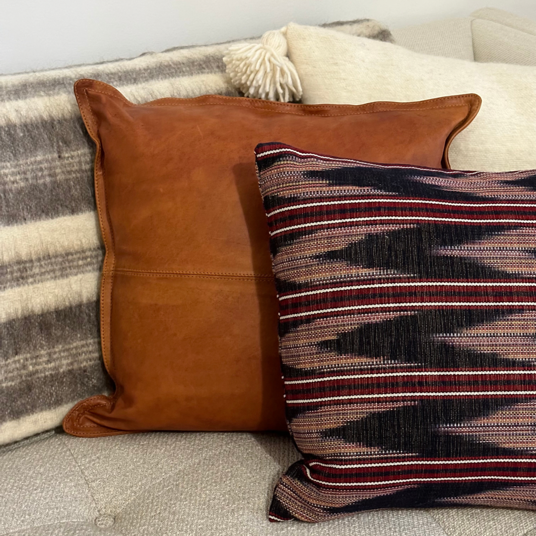 Leather Pillow Cover