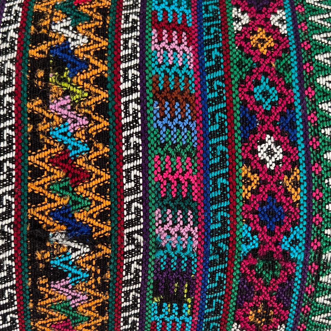 Huipil & Hemp Pillow - Intertwined