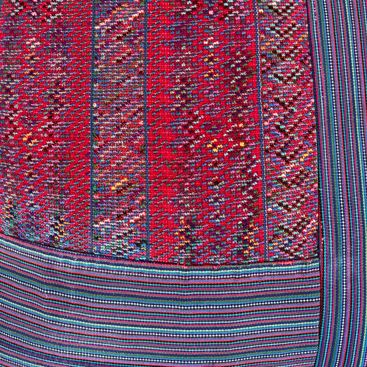 Huipil & Hemp Pillow - Intertwined