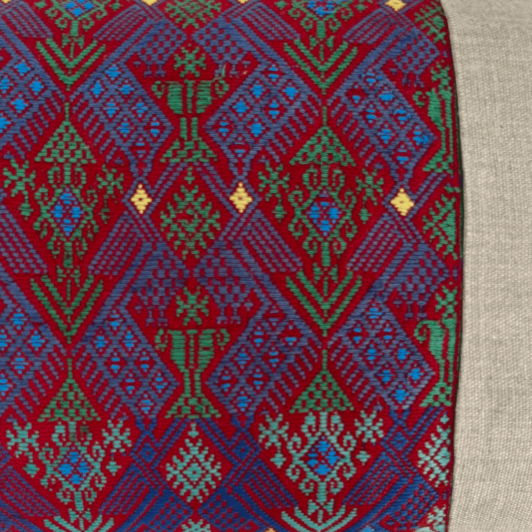Huipil and Hemp Pillow - Intertwined: Handmade for Good