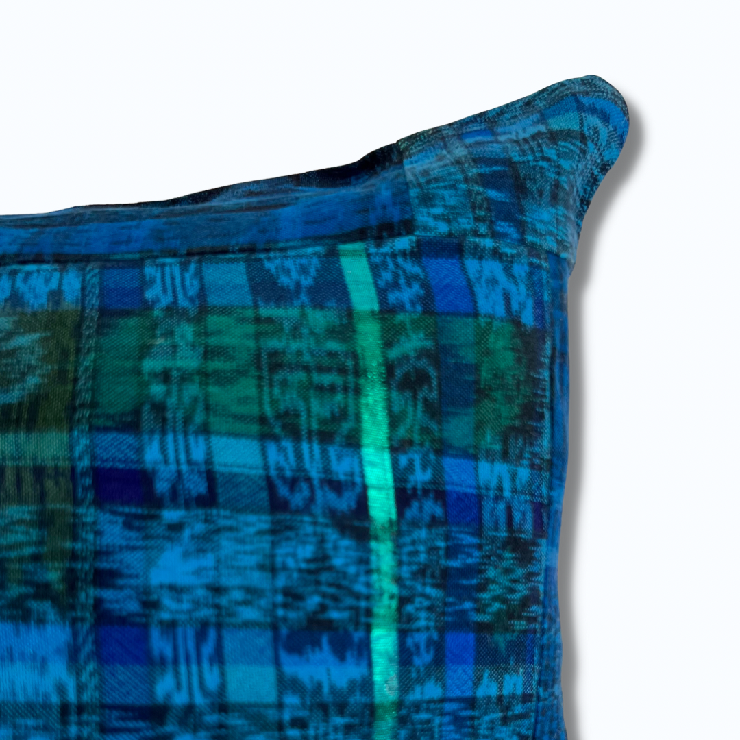 Overdyed Patchwork Corte & Hemp Pillow