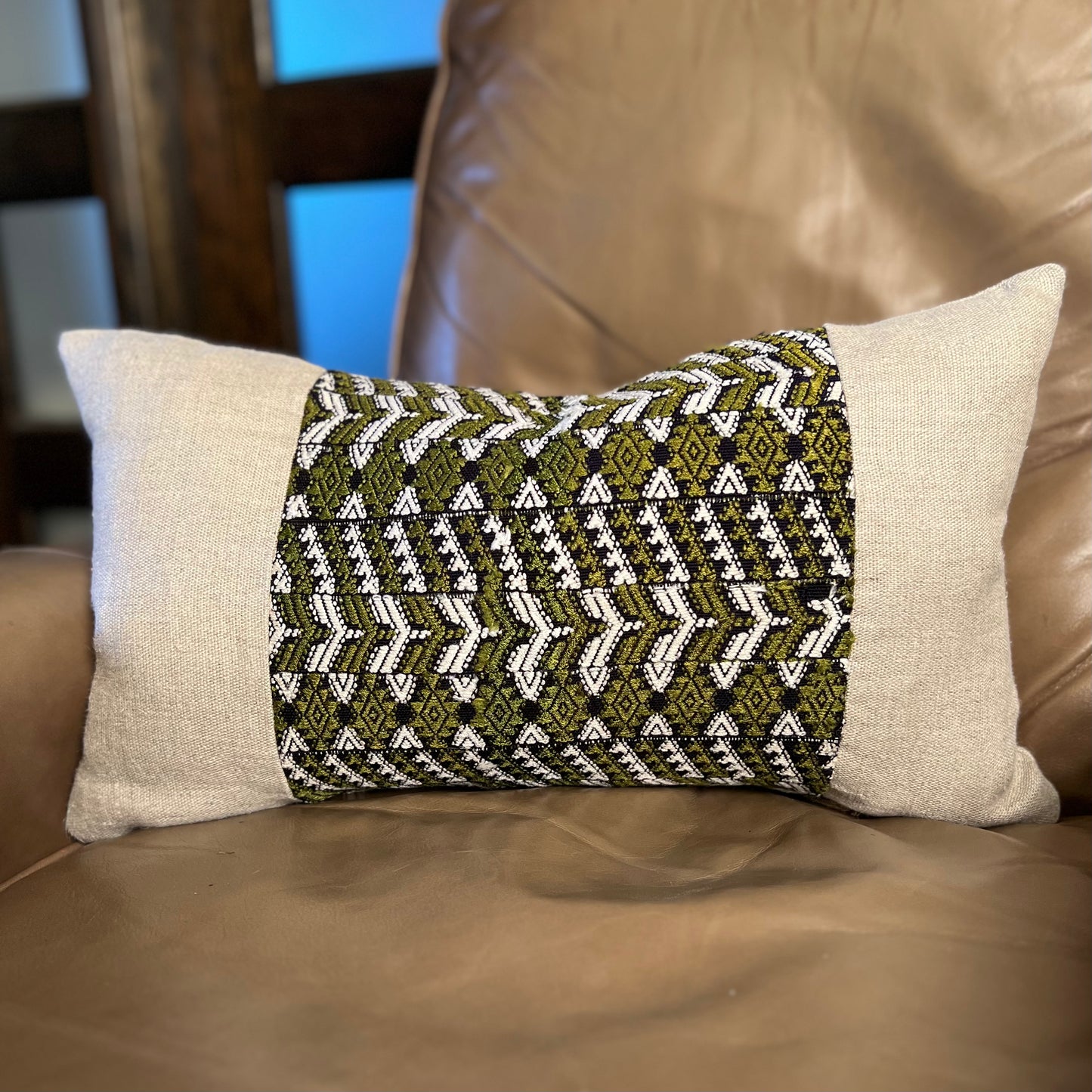 Huipil & Hemp Pillow - Intertwined