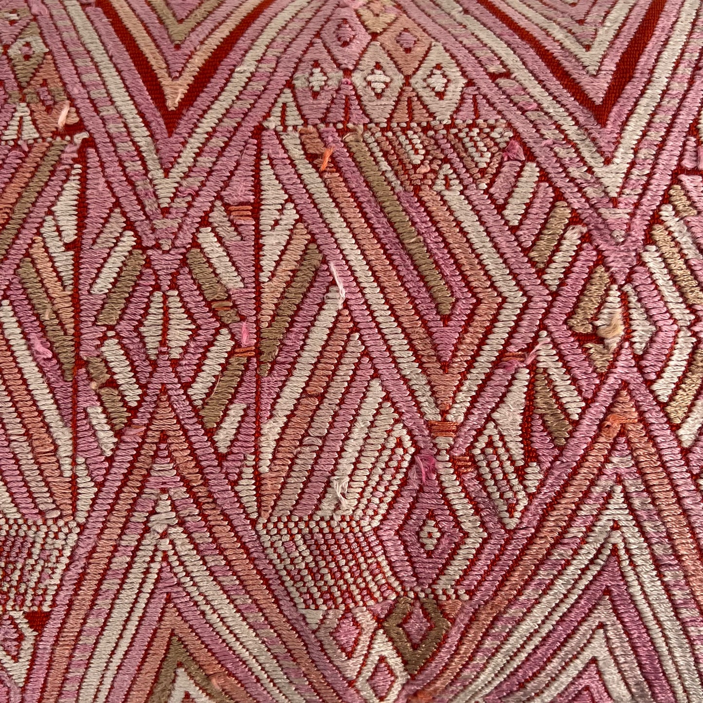 Huipil & Hemp Pillow - Intertwined