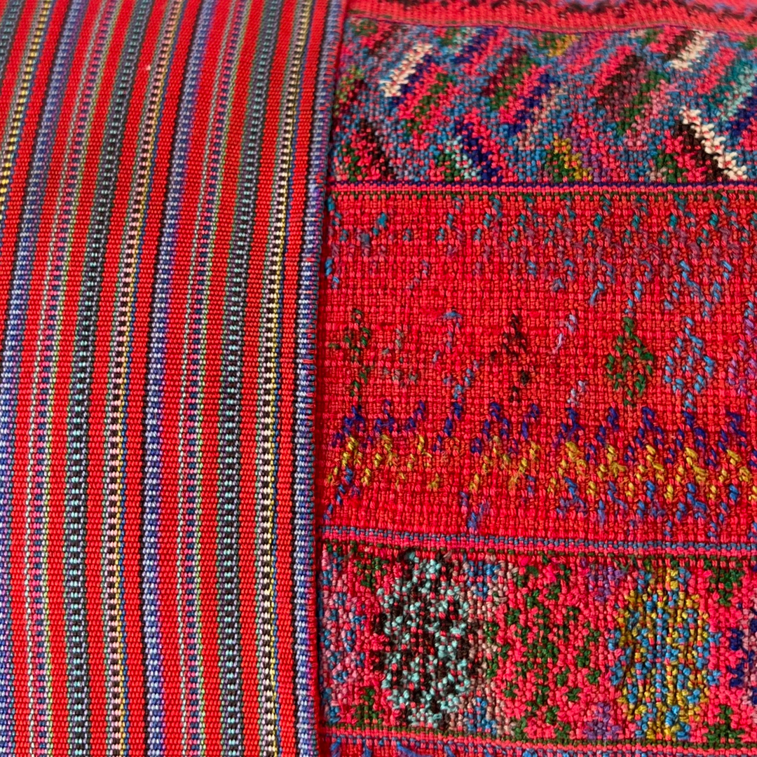Huipil & Hemp Pillow - Intertwined