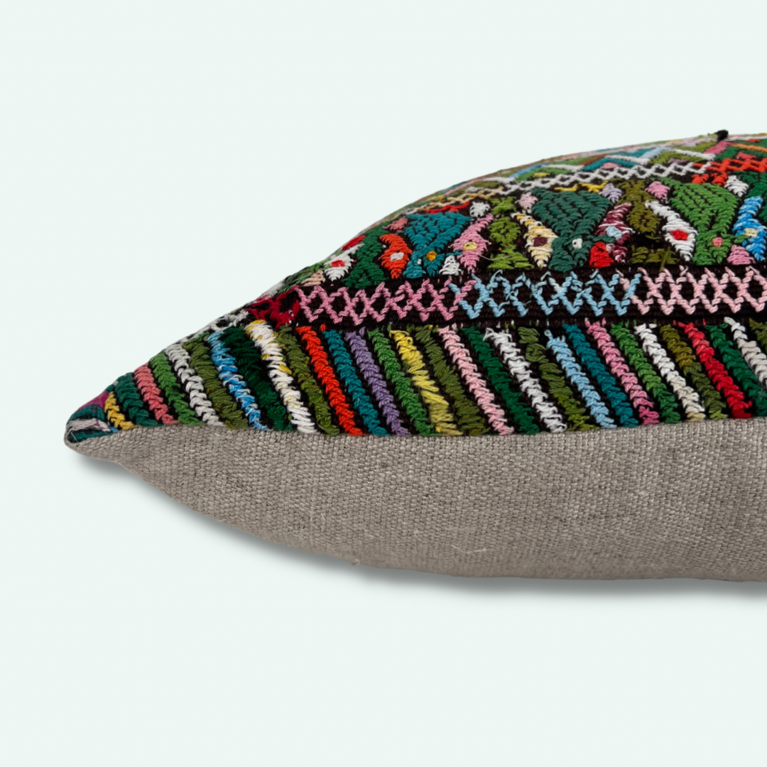 Huipil & Hemp Pilllow - Intertwined