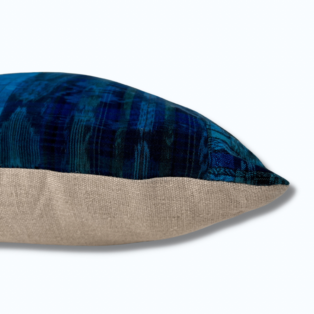 Overdyed Patchwork Corte & Hemp Pillow