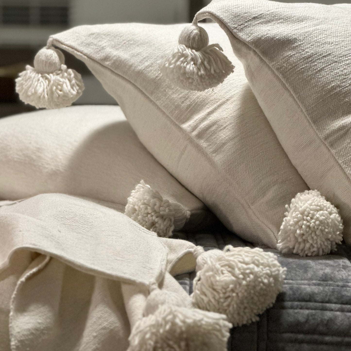 Cotton Tassel Pillow