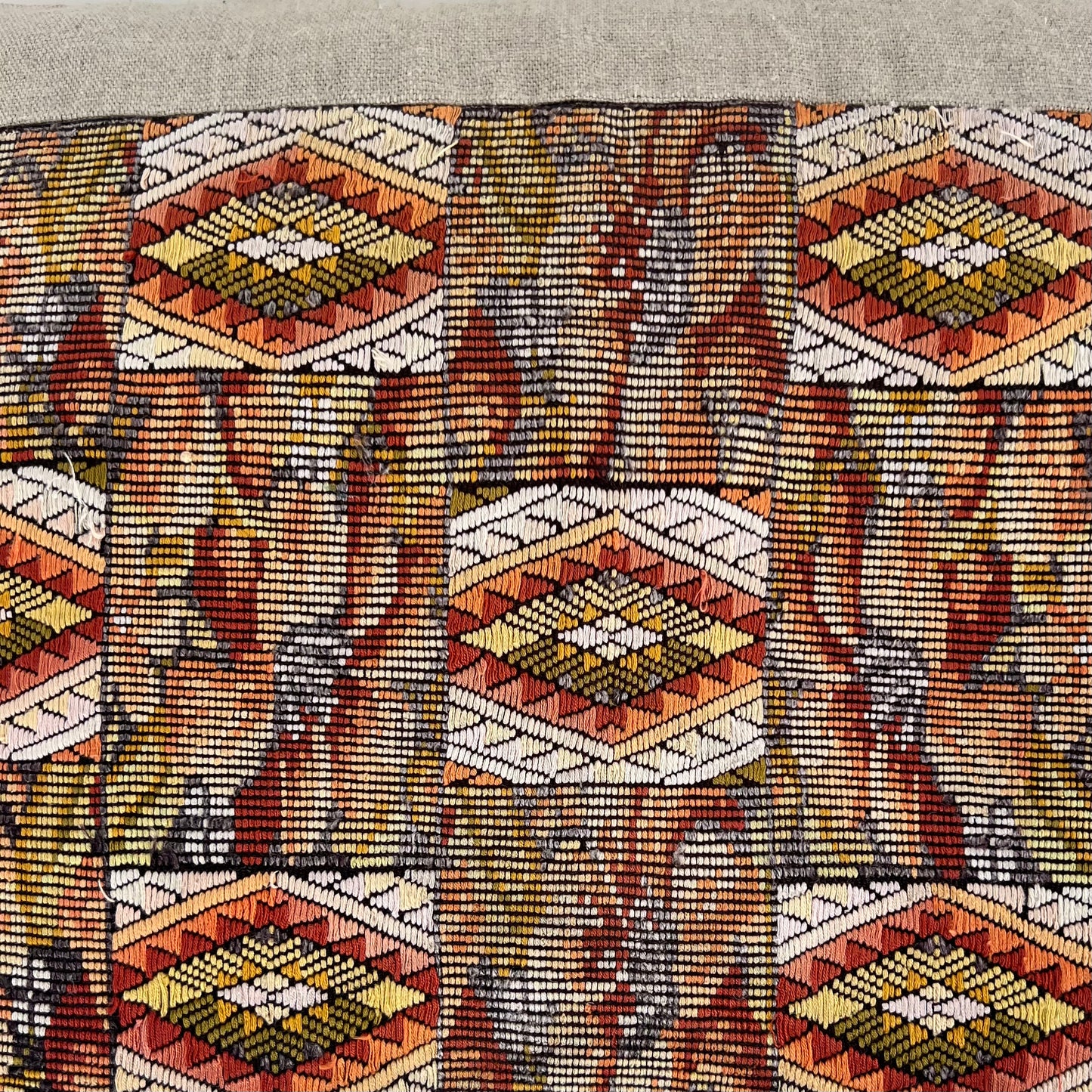 Huipil & Hemp Pillow - Intertwined