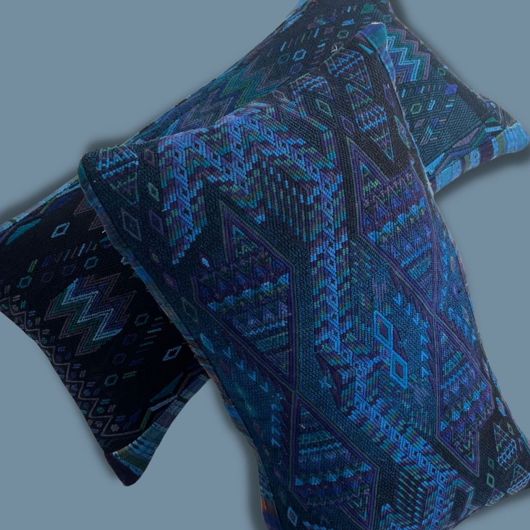 Huipil & Hemp Pillow - Intertwined