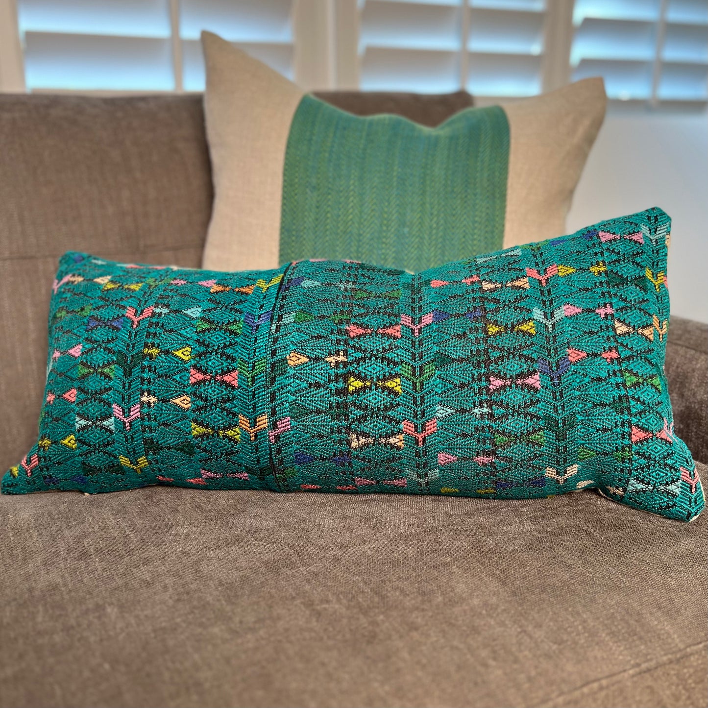 Huipil & Hemp Pilllow - Intertwined