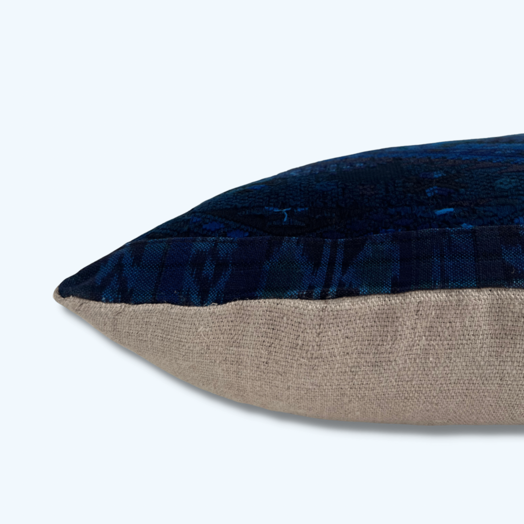 Huipil & Hemp Pillow - Intertwined