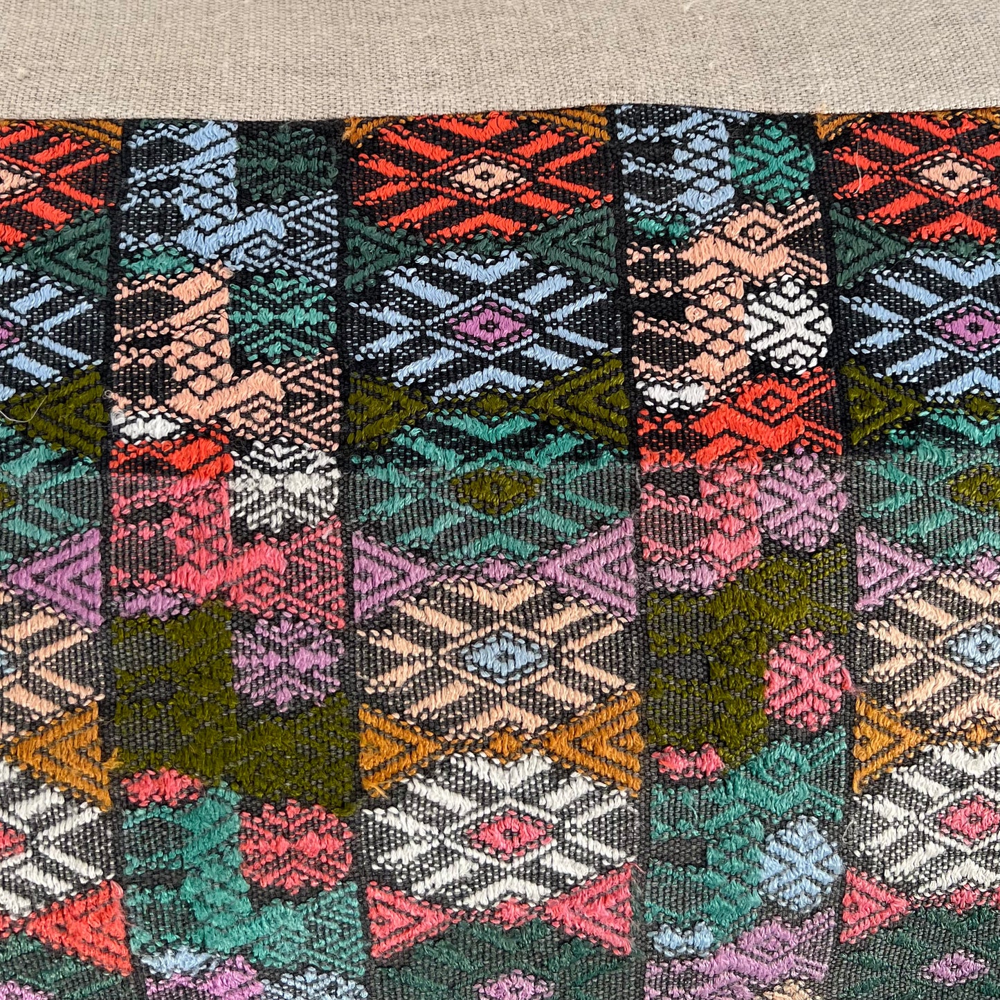 Huipil and Hemp Pillow - Intertwined: Handmade for Good
