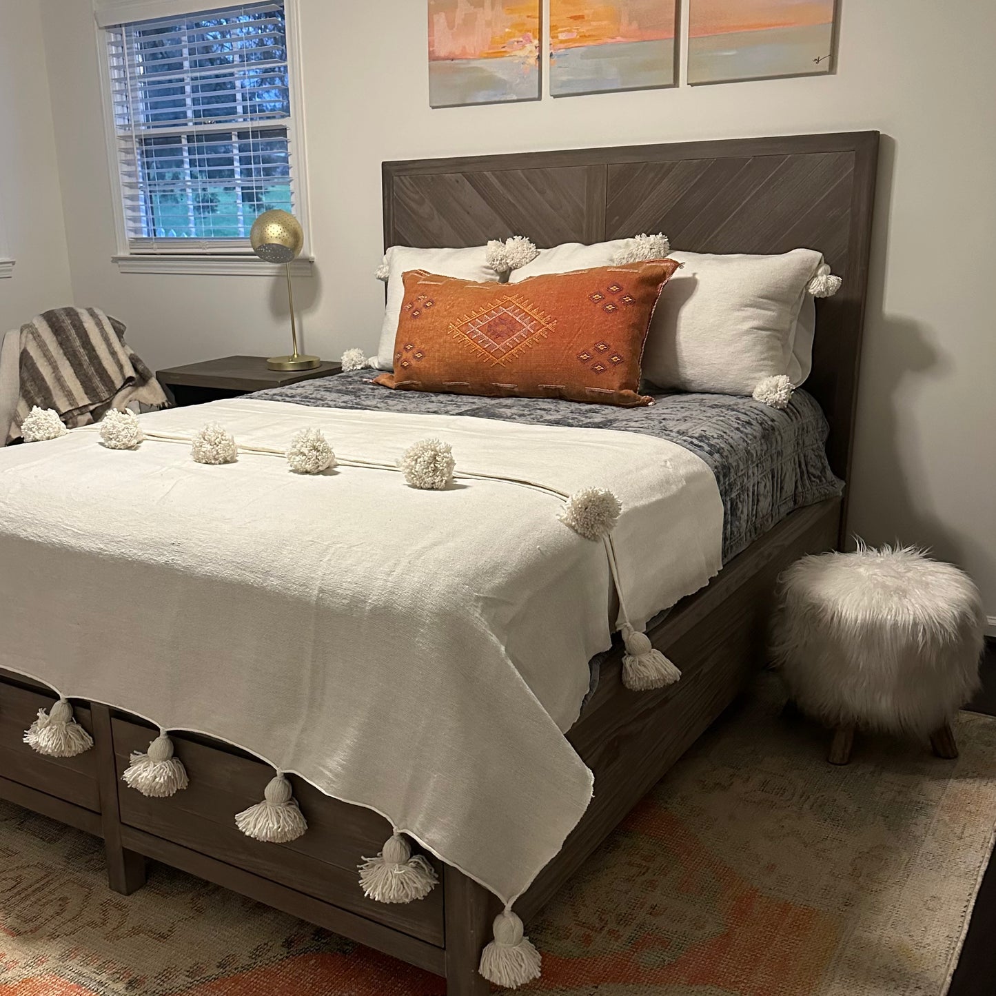 Cotton Tassel Pillow