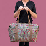 Huipil Mini-Weekender - Handwoven Travel Bag