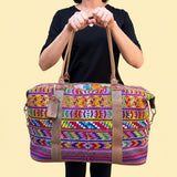 Huipil Mini-Weekender - Handwoven Travel Bag