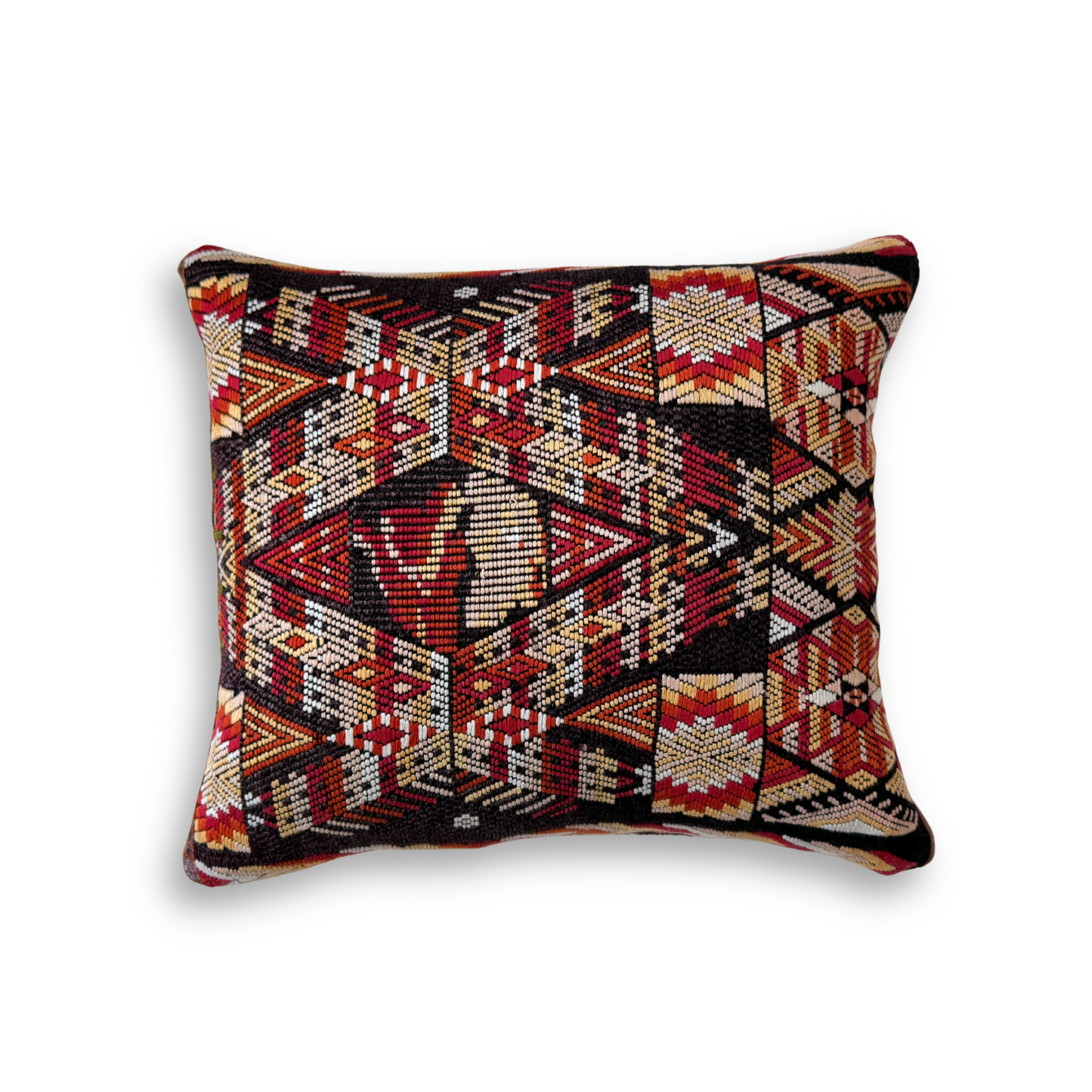 Huipil & Hemp Throw Pillow Cover