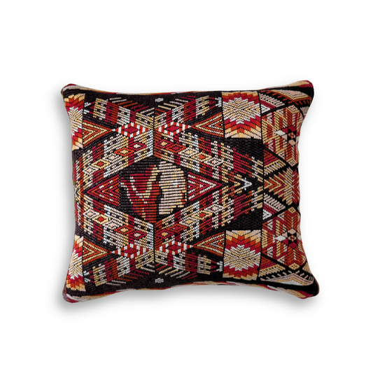 Huipil & Hemp Throw Pillow Cover