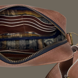 Leather Crossbody with Handwoven Strap