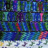Embroidered Huipil & Handwoven Corte Throw Pillow Cover