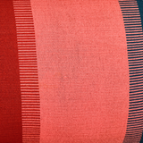 Handwoven Color Block & Hemp Pillow - Light & Dark Terra Cotta