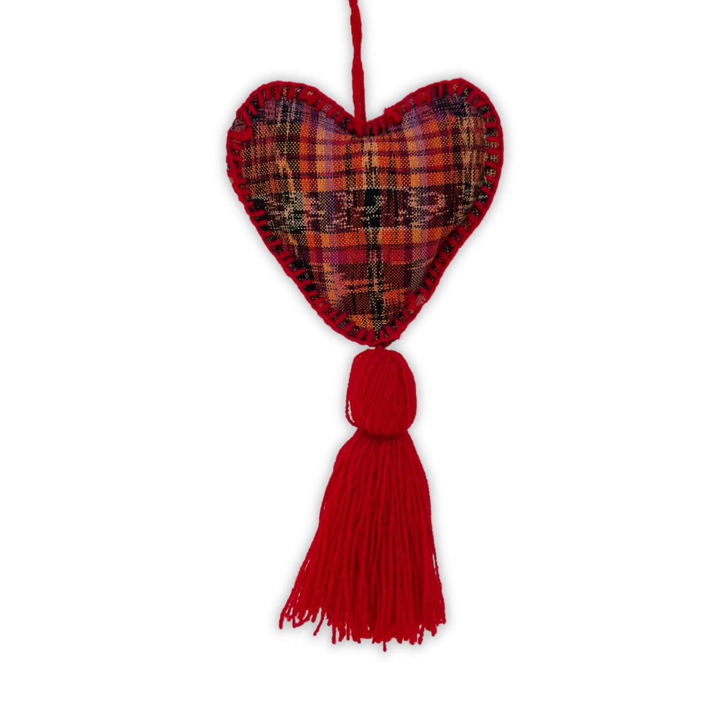 Red-Pink Heart Ornament