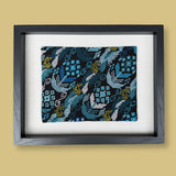Framed Handwoven Textile (Black Frame)