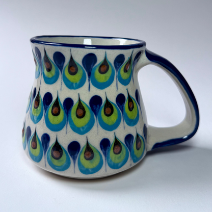 Palopo Jarro Mug (Green Blue White) - 14 oz